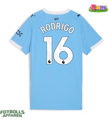 Manchester City Rodri Hernandez #16 Hemmatröja Kvinnor 2025-26 Kortärmad